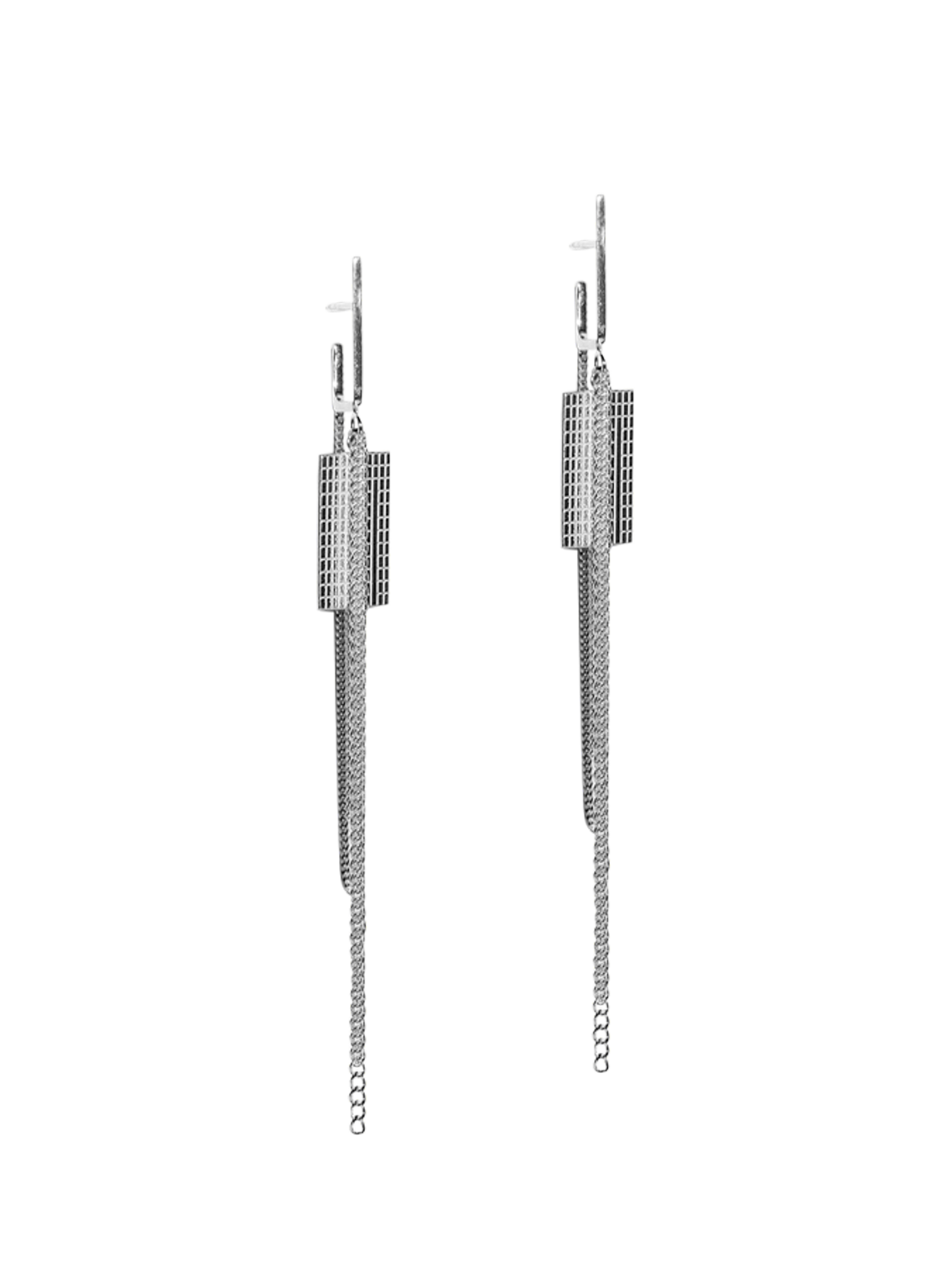 Brut earring 06 silver